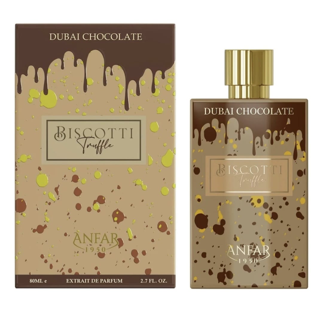 Anfar 1950 Dubai Chocolate - Biscotti Truffle - Extrait De Parfum - 80 ML - imagine 5