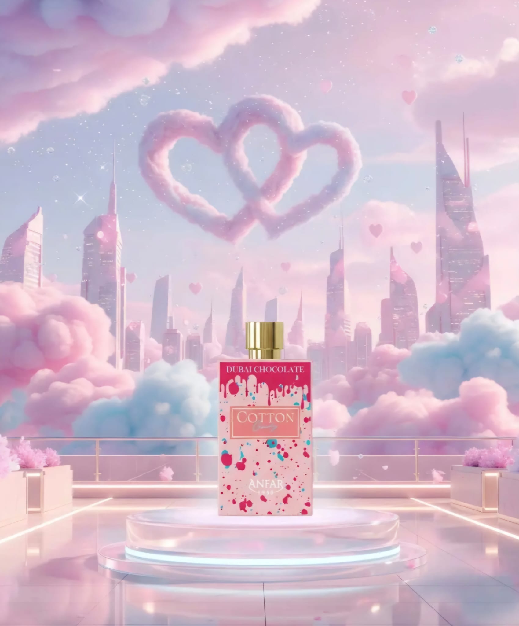 Anfar 1950 Dubai Chocolate - Cotton Candy - Extrait De Parfum - 80 ML - imagine 5